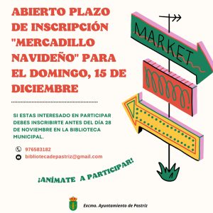 abierto plazo de inscripcion mercadillo navideño