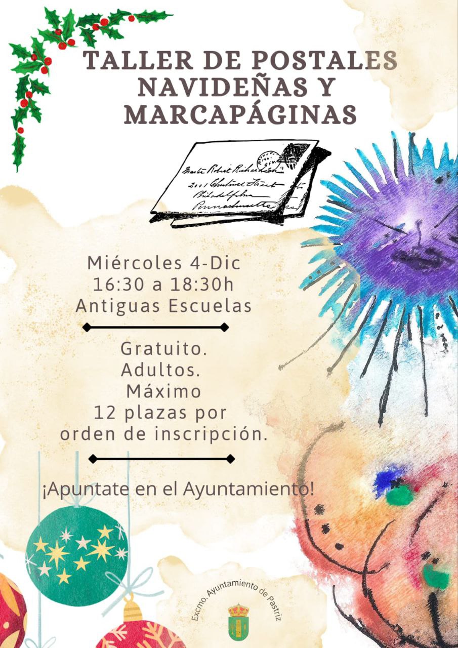 taller pastriz navidad