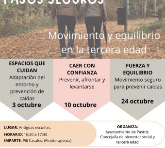 Talleres para la 3ª Edad. "Pasos seguros"