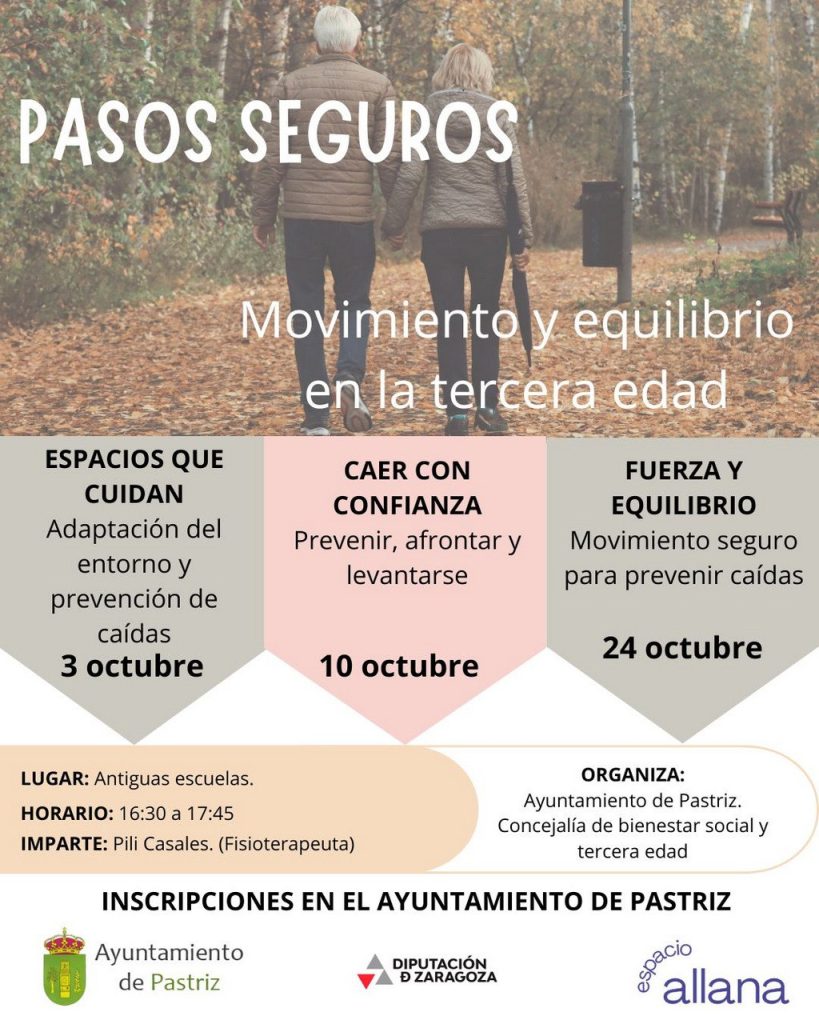 Talleres para la 3ª Edad. "Pasos seguros"