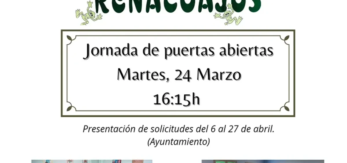 Jornada de puertas abiertas Escuela Infantil Renacuajos